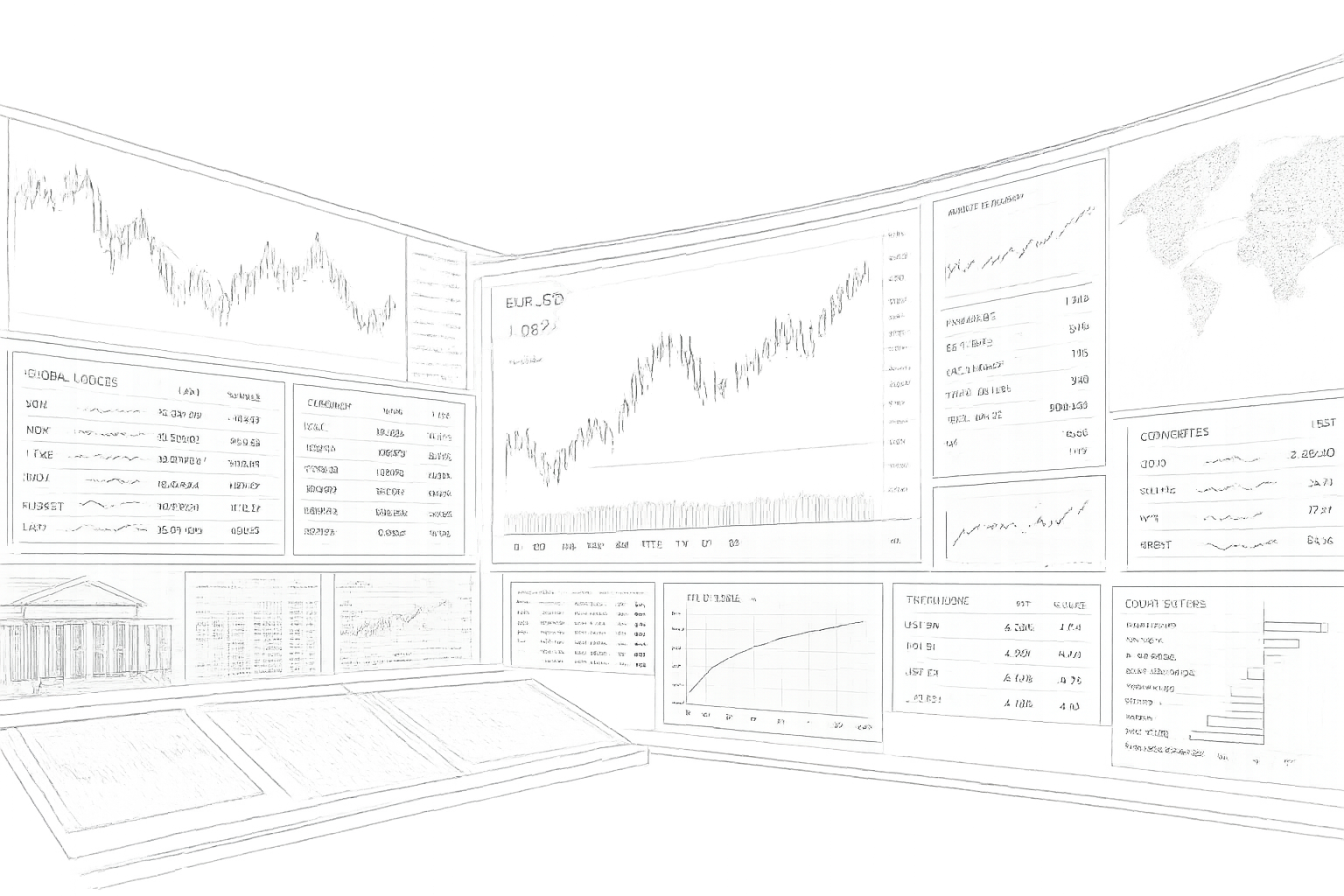 Financial markets trading floor